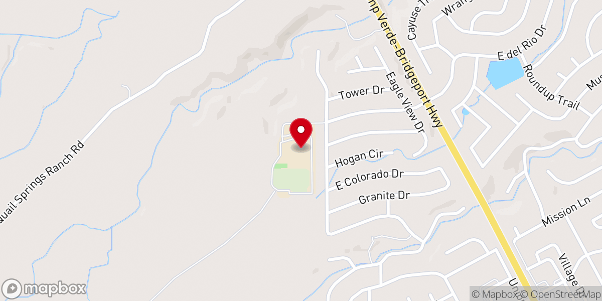 Map showing location of Verde Valley Reformed Chapel