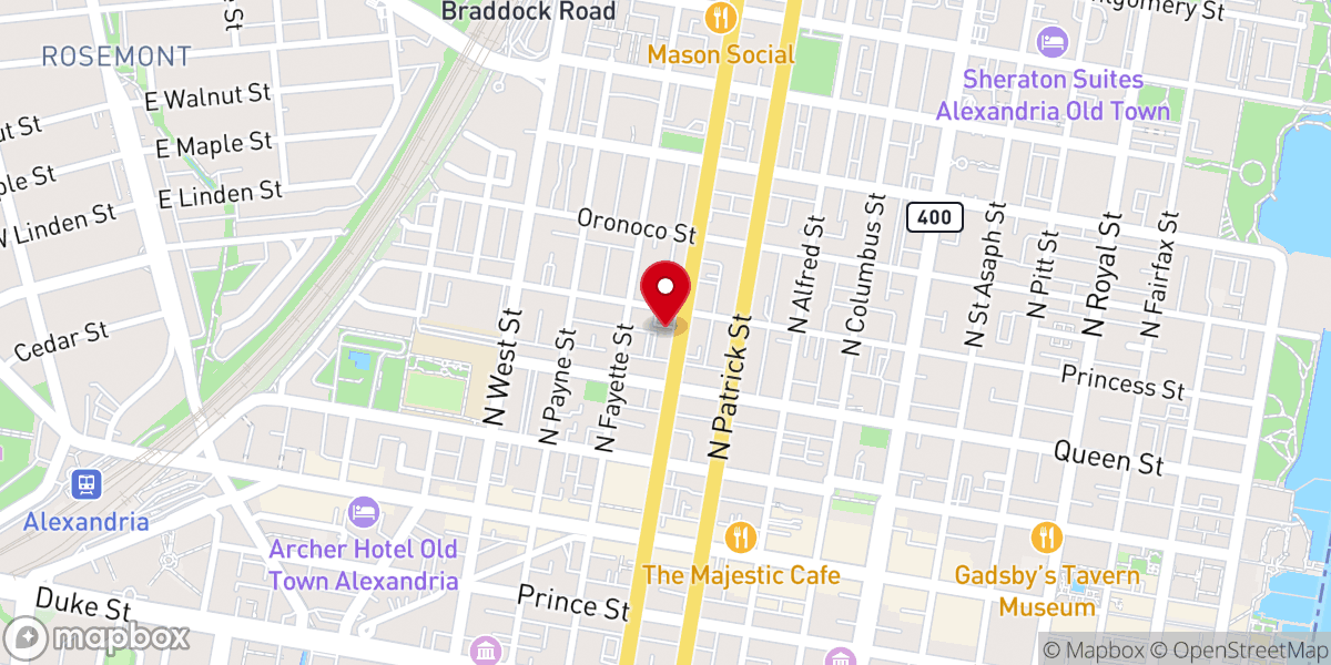 Map showing location of United House of Prayer for All People