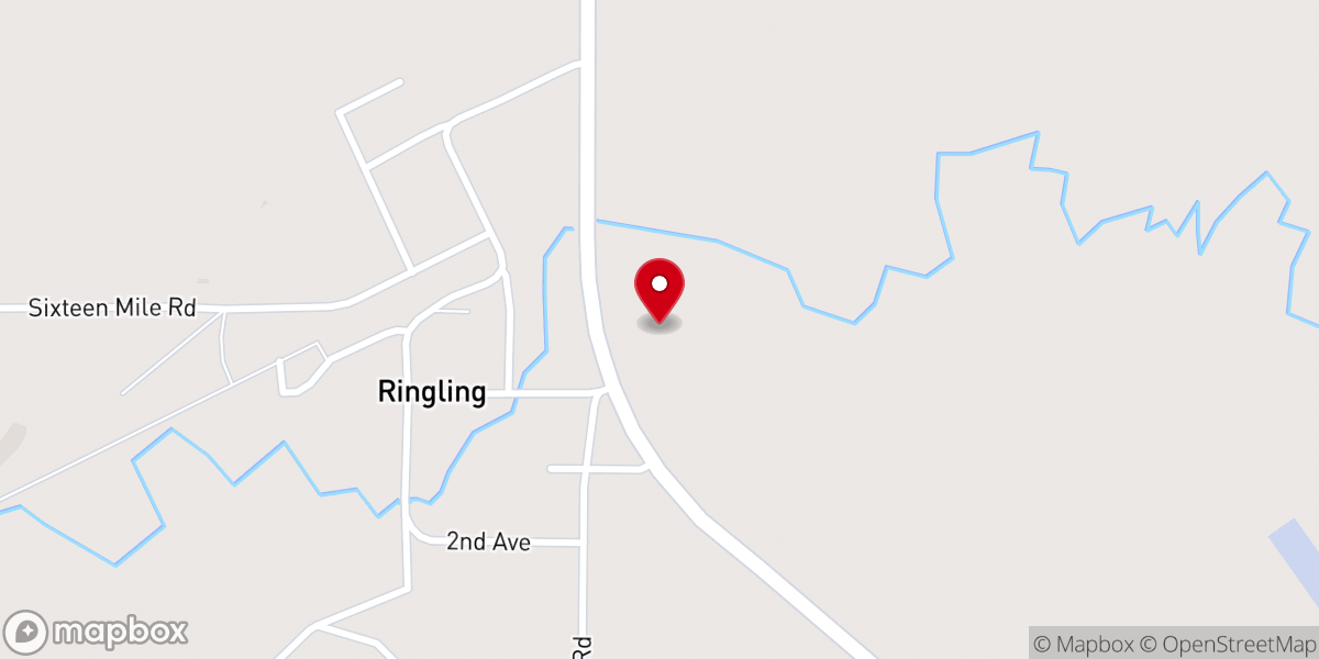 Map showing location of Saint Johns Catholic Church