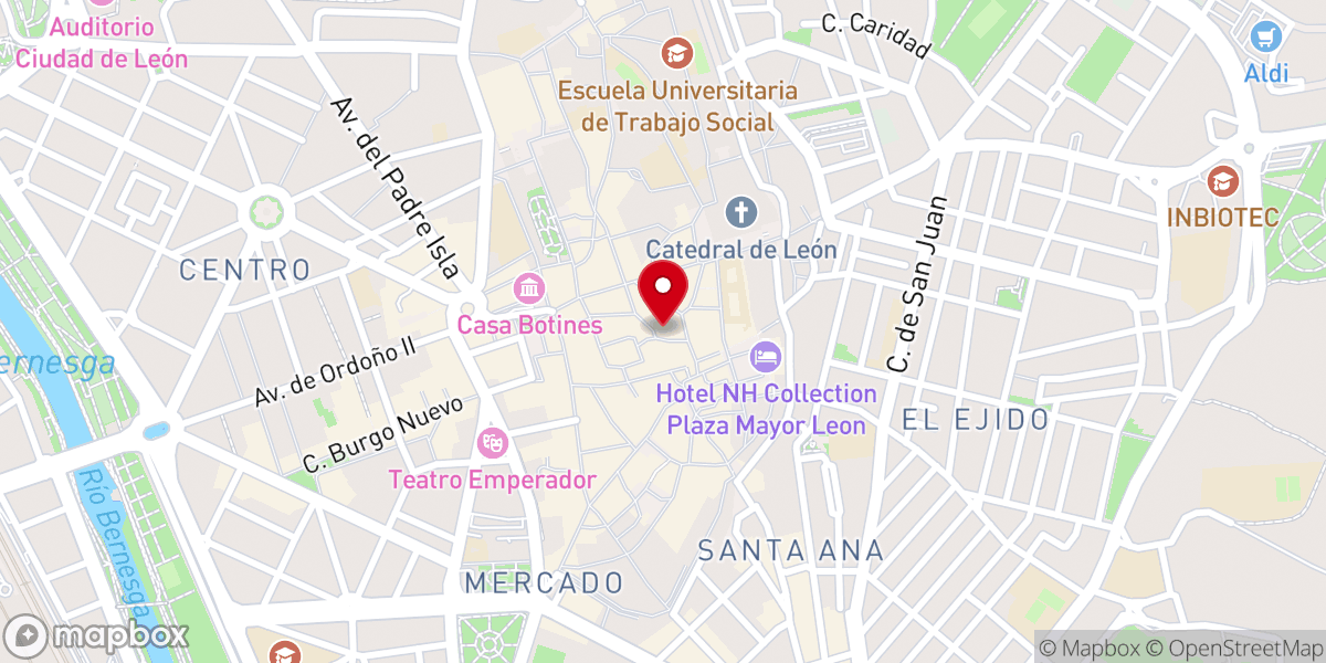 Map showing location of Iglesia de San Salvador de Palat del Rey