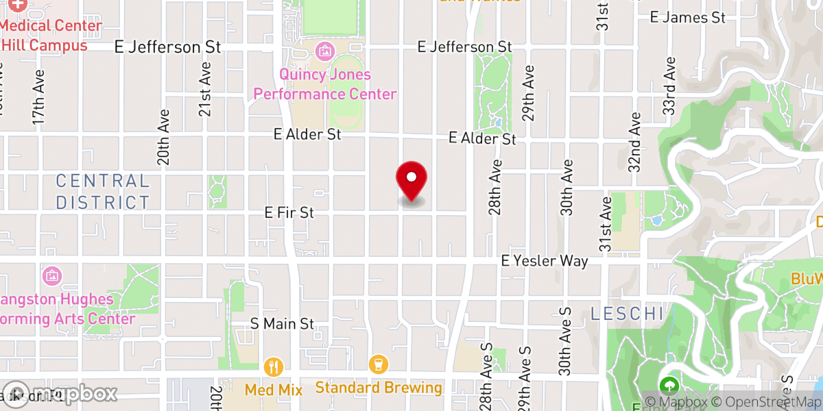 Map showing location of Upper Room Church of God