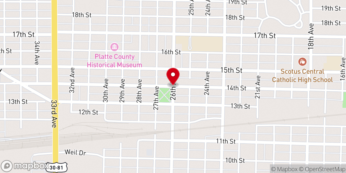 Map showing location of Church Pentecostal Fountain-Lf