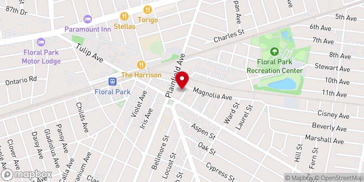 Map showing location of Bridge Community Church
