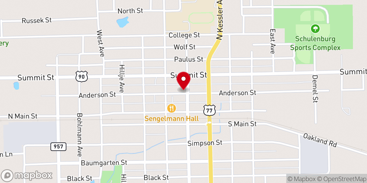 Map showing location of Crossroads Christian Fellowship