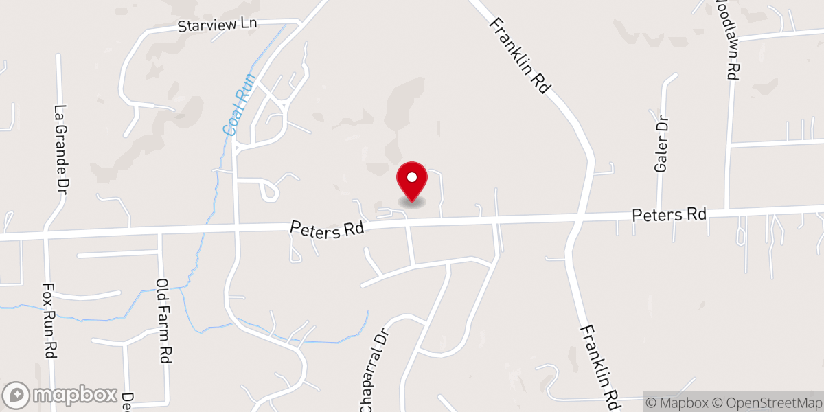 Map showing location of Keystone Church