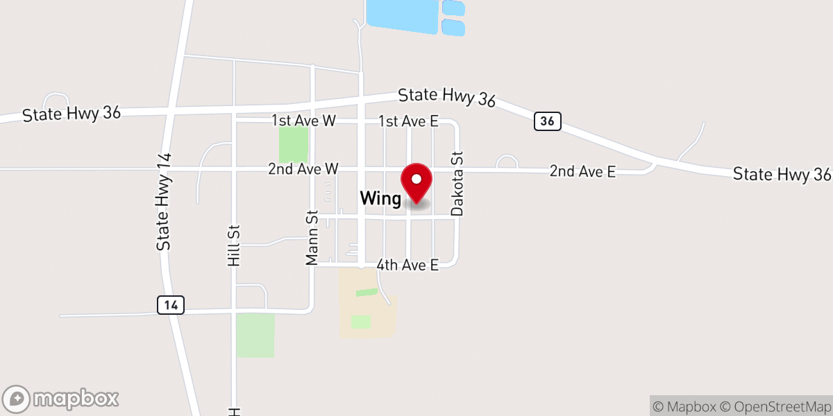 Map showing location of Congregational Inn