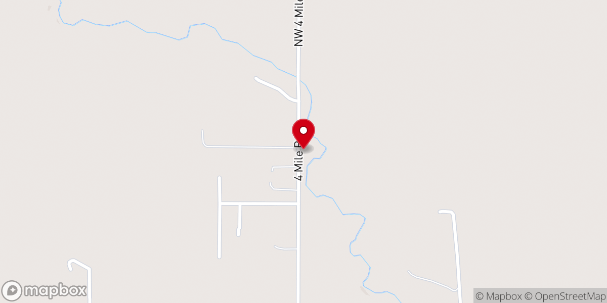 Map showing location of Mount Scott Comache United Methodist Church