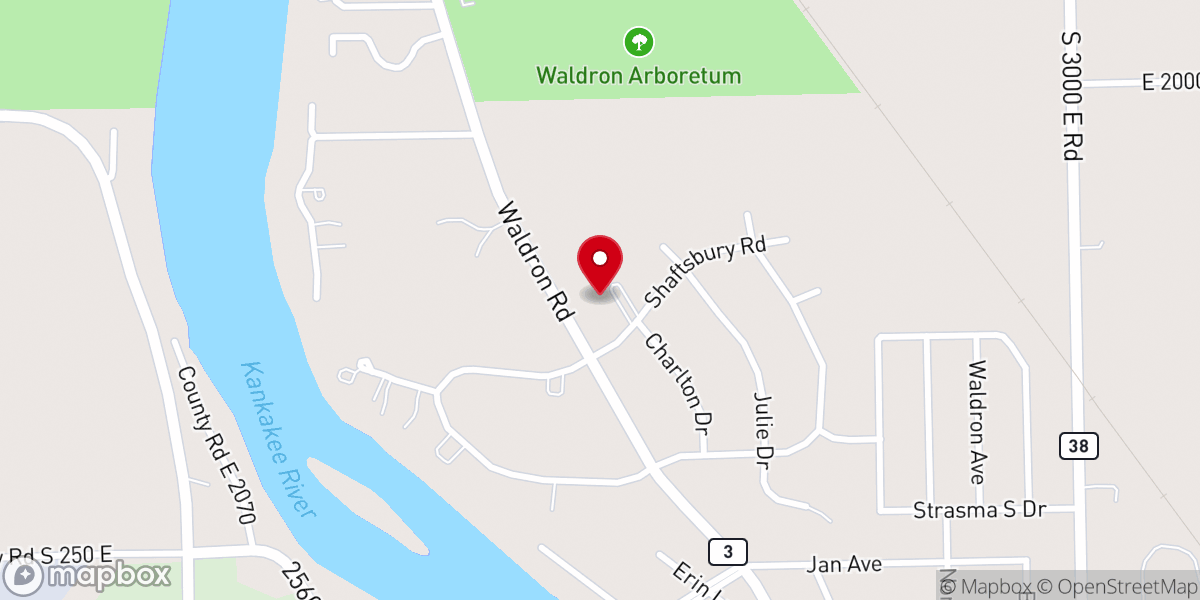 Map showing location of Journey Church