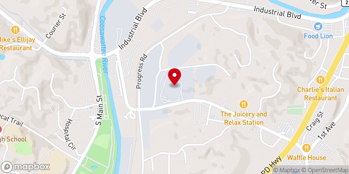 Map showing location of Autumn Ridge Community Church