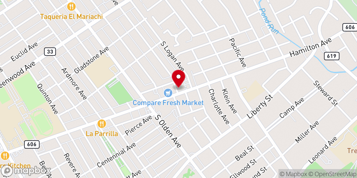 Map showing location of Haitian Pentecostal Church of Trenton