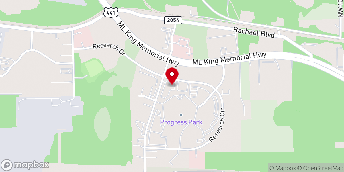 Map showing location of Allegra Alachua/Alachua Printing