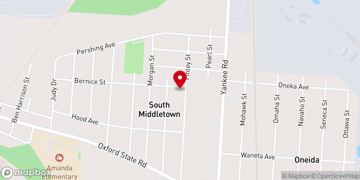 Map showing location of First Pentecost Church of God
