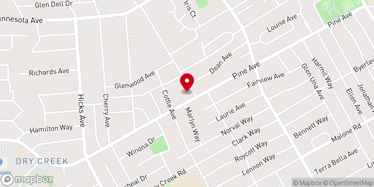 Map showing location of St. Francis Episcopal Church