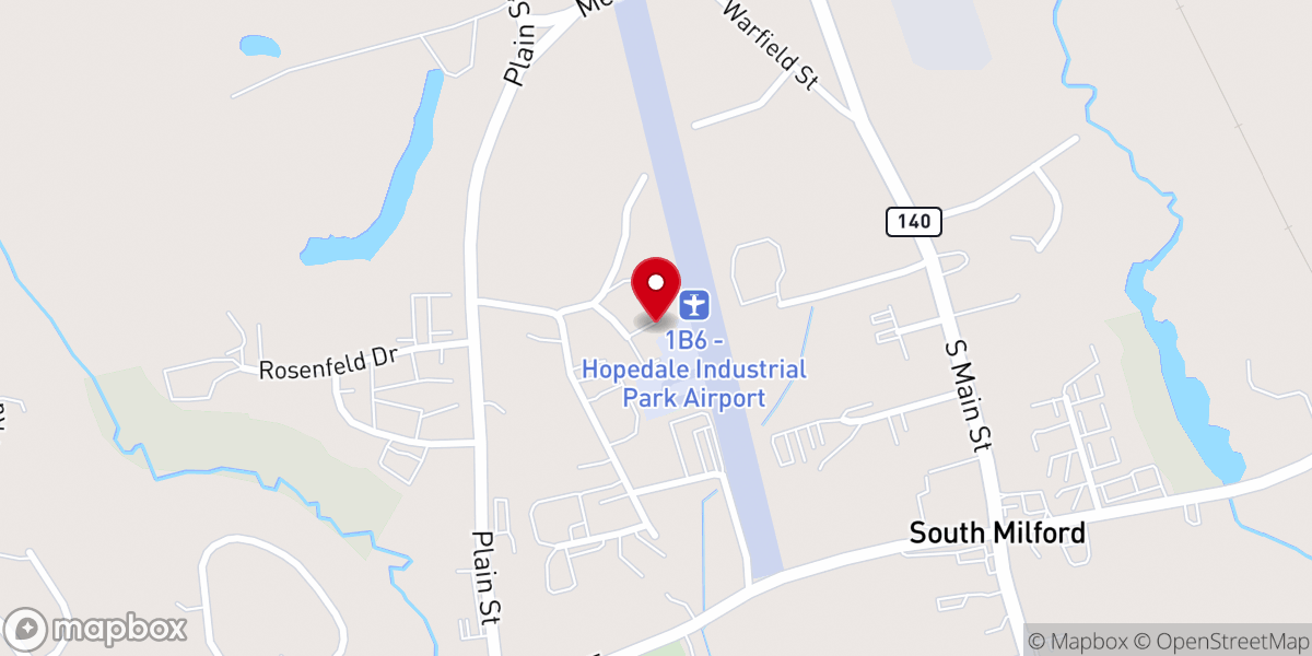 Map showing location of Videira Milford Church