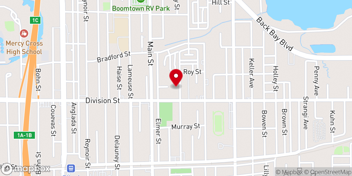 Map showing location of Triumph Church