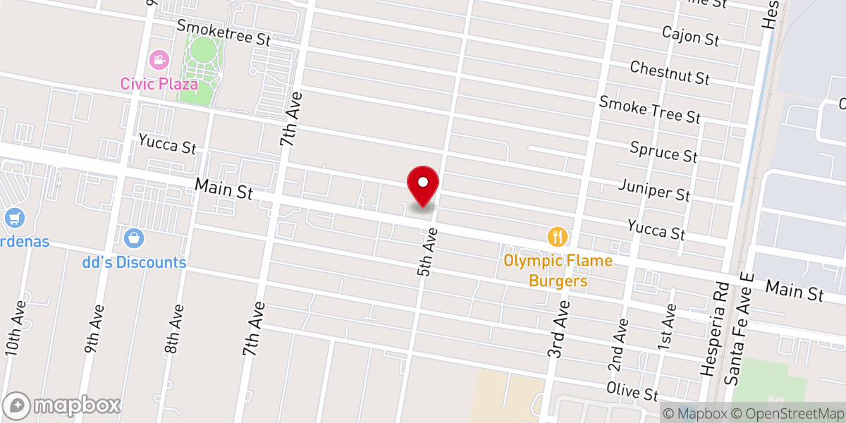 Map showing location of Funeraria del Angel-Hesperia