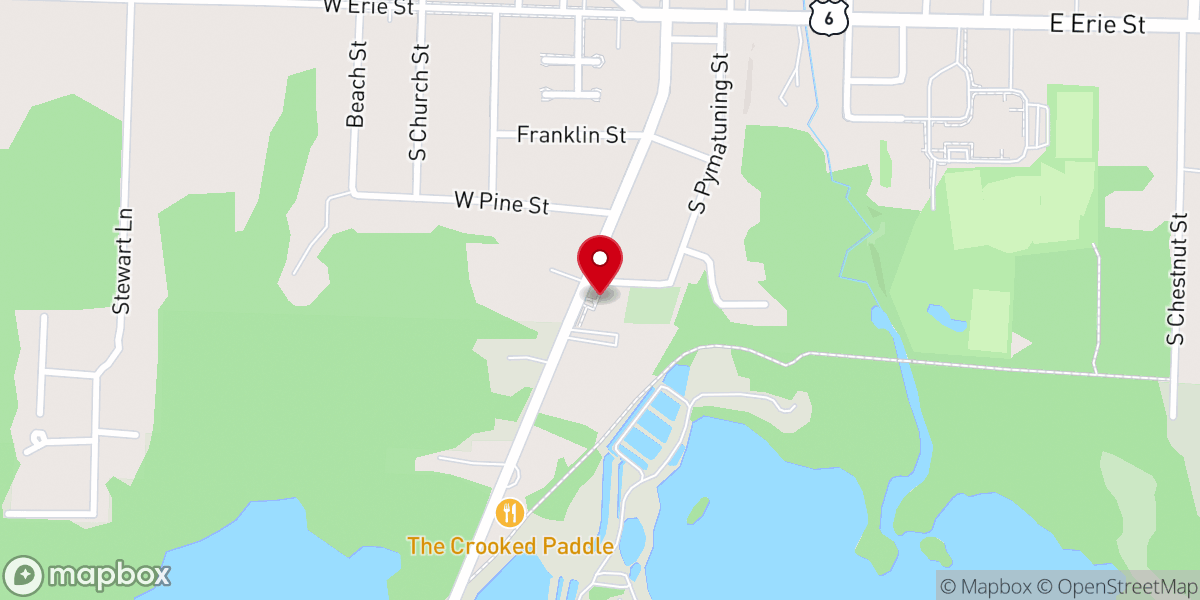Map showing location of St Philip Church