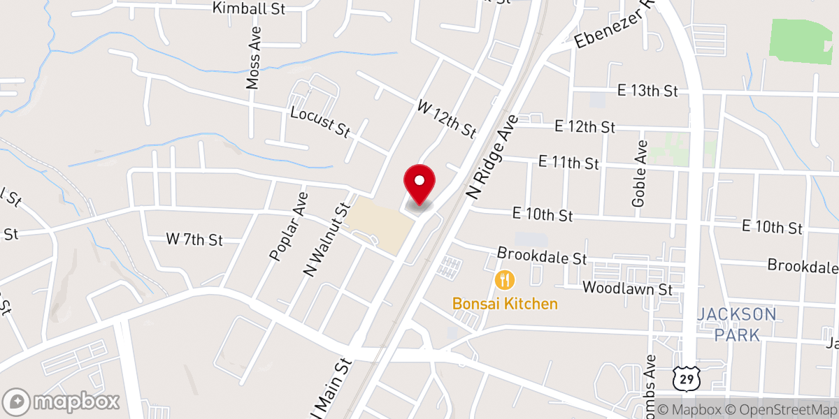 Map showing location of St. John's Reformed Church