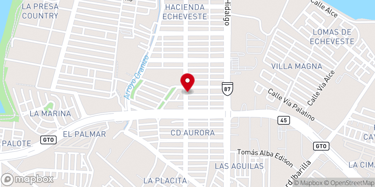 Map showing location of Iglesia Bautista Bet-el