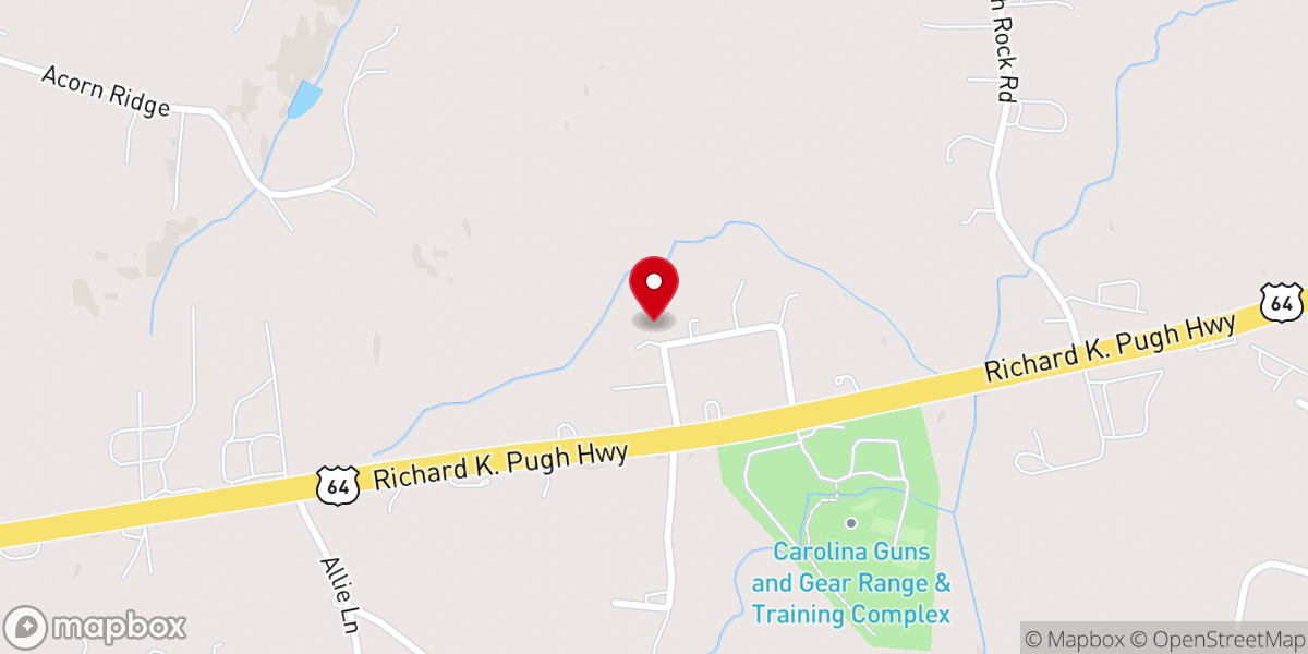 Map showing location of Lakeside Park Church of God
