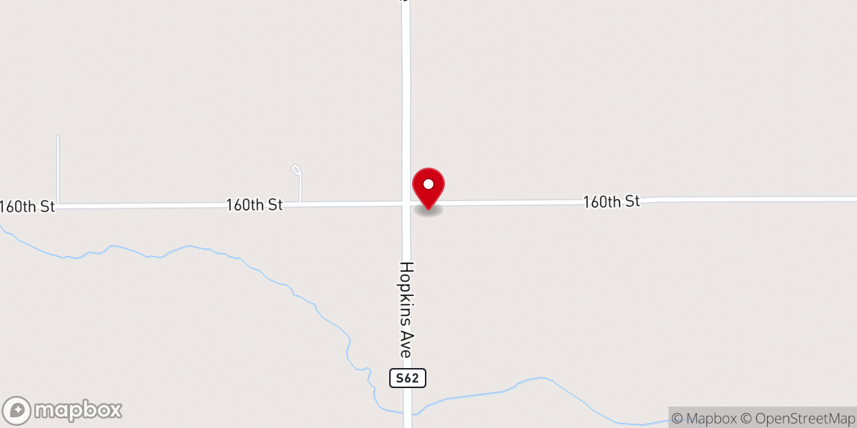 Map showing location of Minerva Church