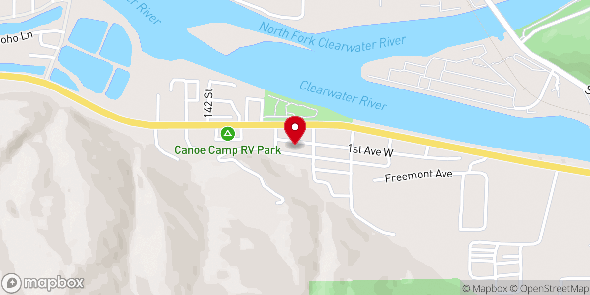 Map showing location of Peace Lutheran Church