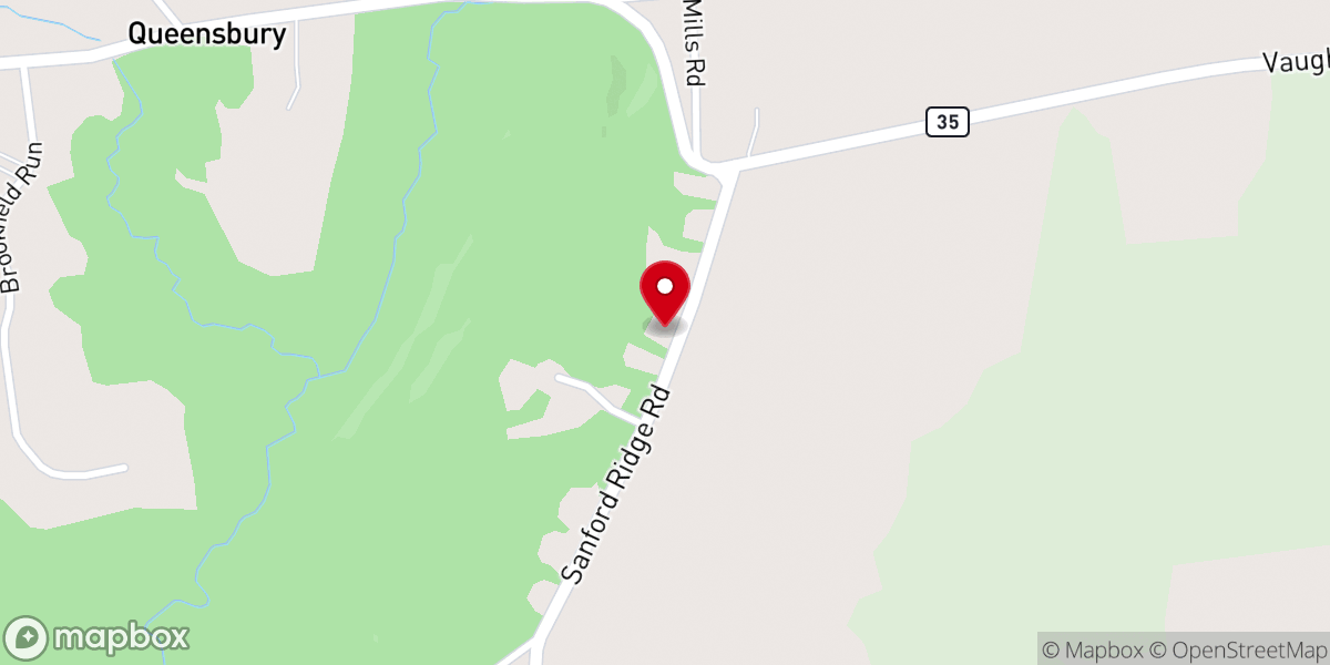 Map showing location of Sanford's Ridge United Methodist Church