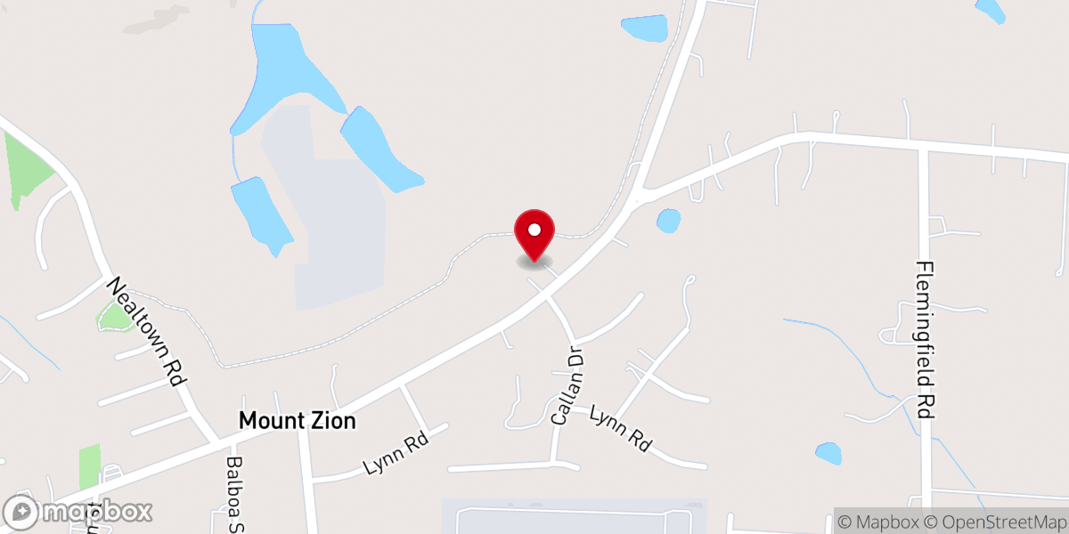 Map showing location of Holy Temple United Holy Church