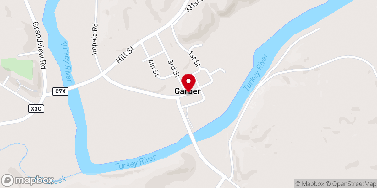 Map showing location of Saint Johns Congregational Church