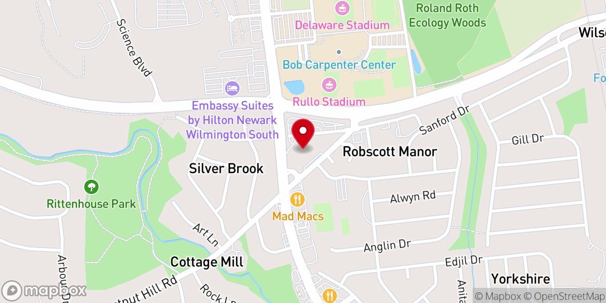 Map showing location of Saint Paul's Lutheran Church