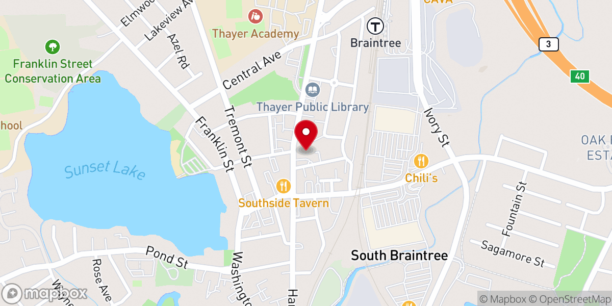 Map showing location of St. Francis of Assisi Church