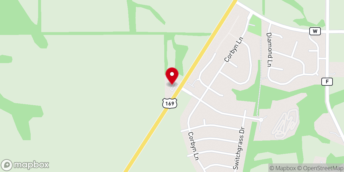 Map showing location of Community of Christ Smithville