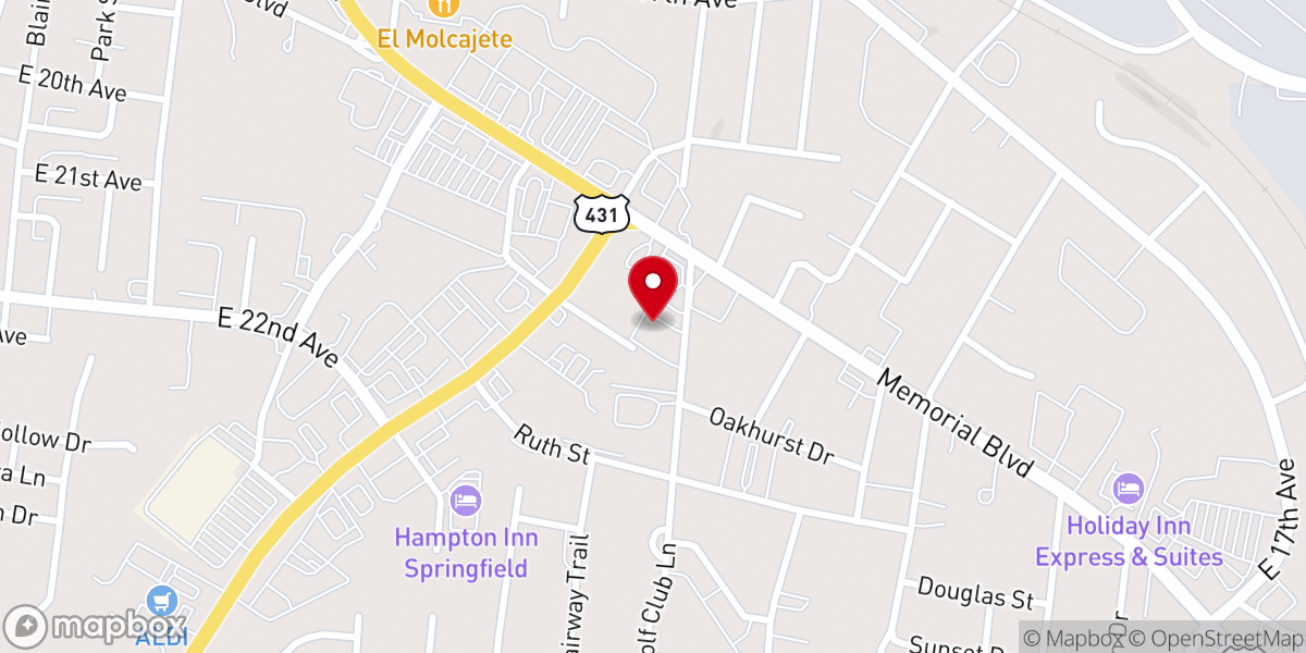 Map showing location of Our Lady of Lourdes Catholic Church