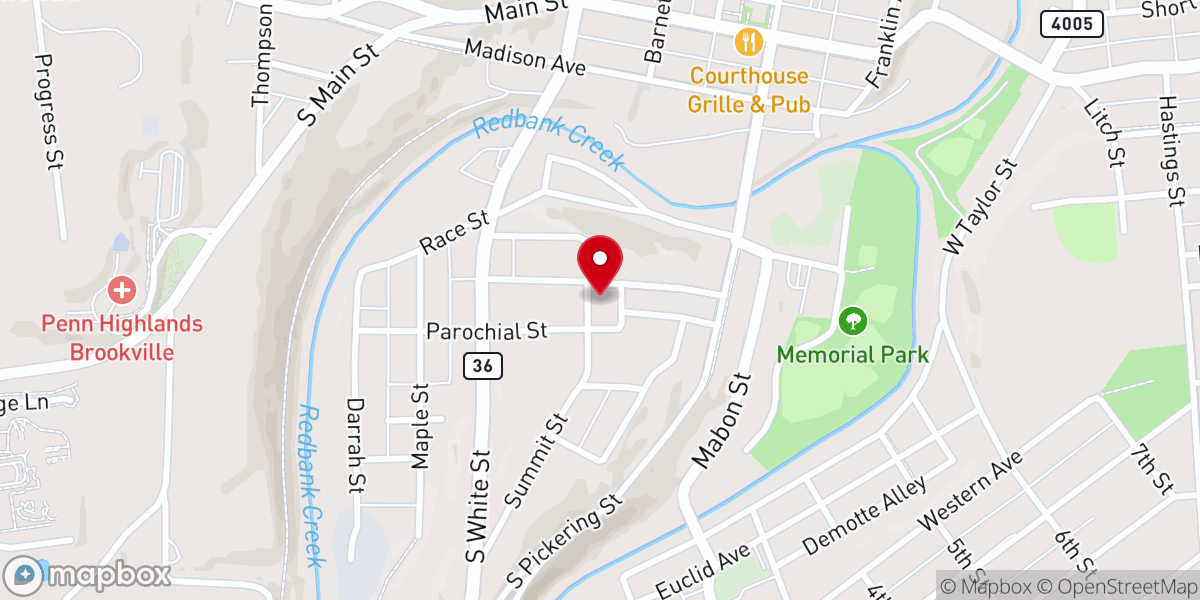 Map showing location of Immaculate Conception Church