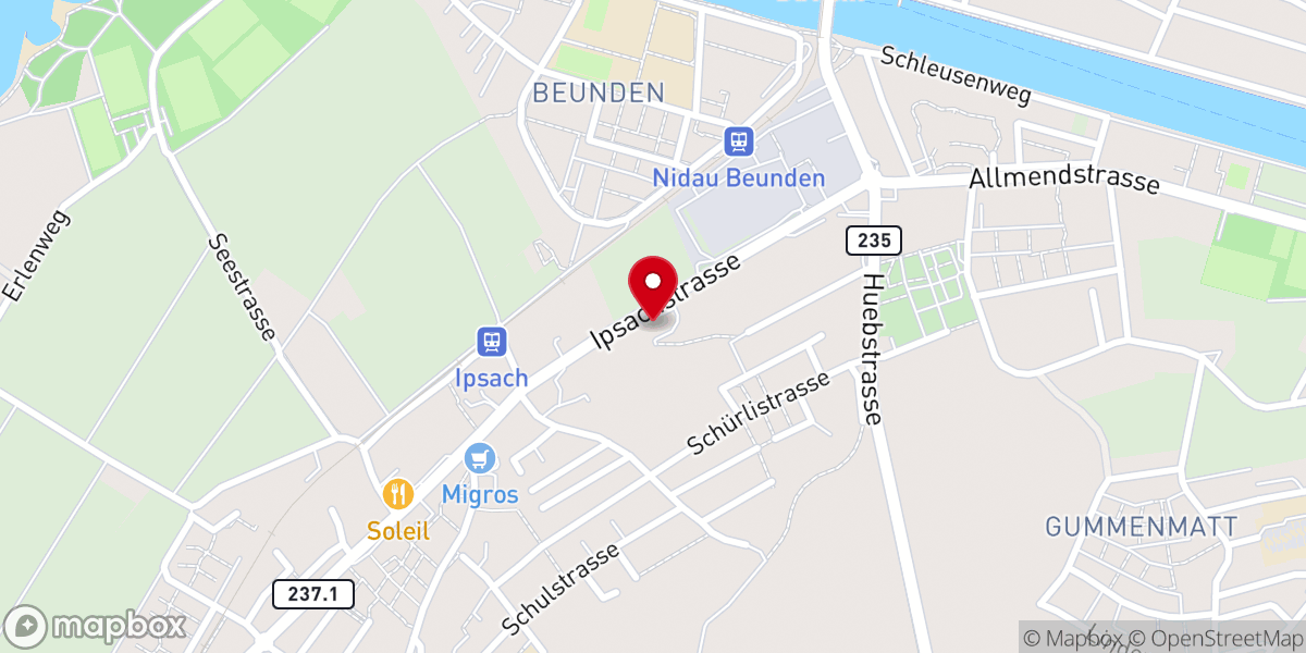 Map showing location of Findeltierpark, Le Landeron