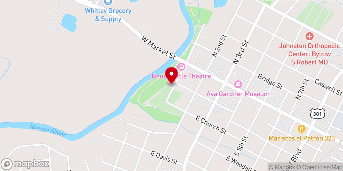 Map showing location of Smithfield Primitive Baptist Church
