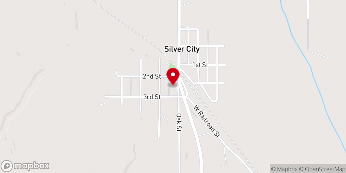 Map showing location of Silver City United Methodist