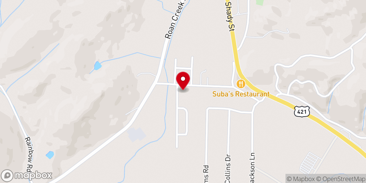 Map showing location of Mountain City Church of God