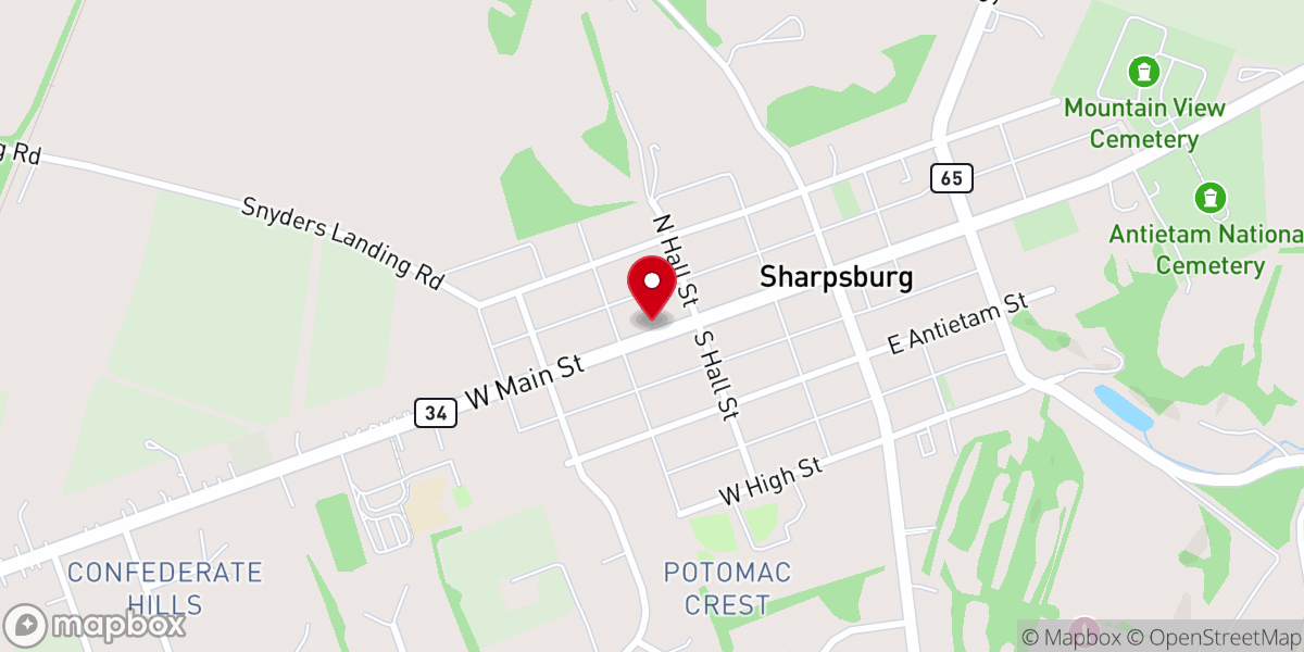 Map showing location of St Paul's Episcopal Church