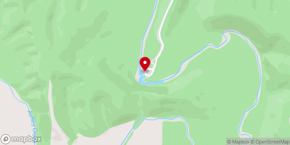 Map showing location of Baptist Camp Current River Access
