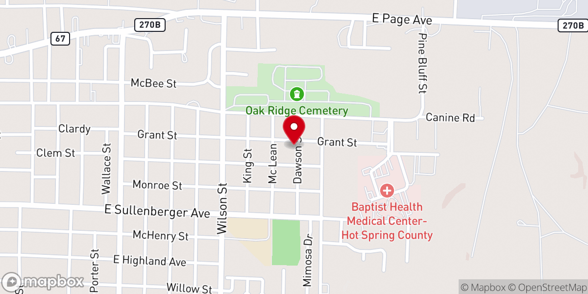 Map showing location of Fairhaven Missionary Baptist Church