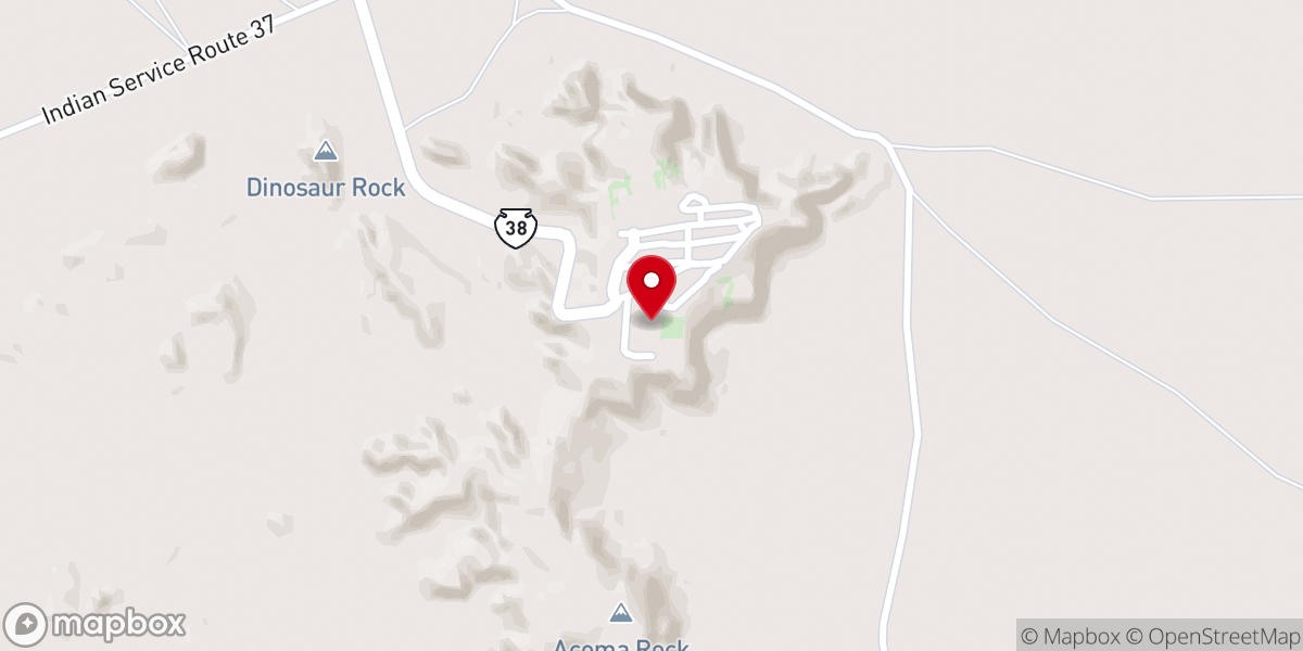 Map showing location of San Estévan del Rey Mission Church Historic Site