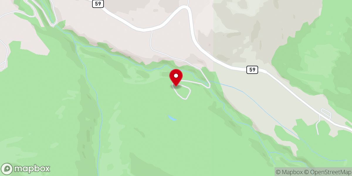 Map showing location of Twin Peaks Bible Camp