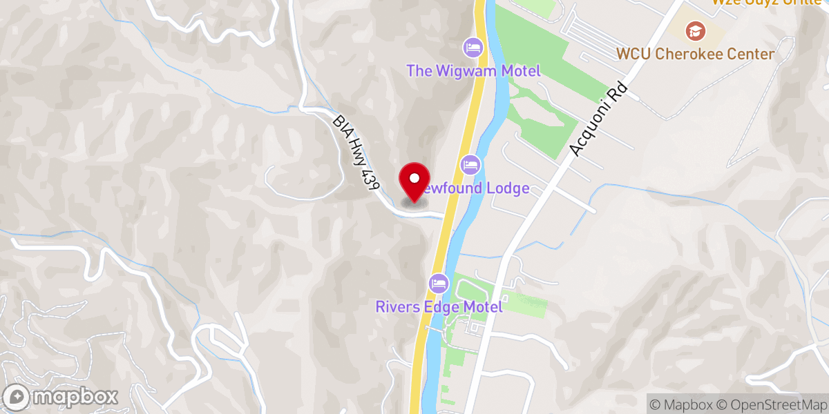 Map showing location of Our Lady of Guadalupe Mission