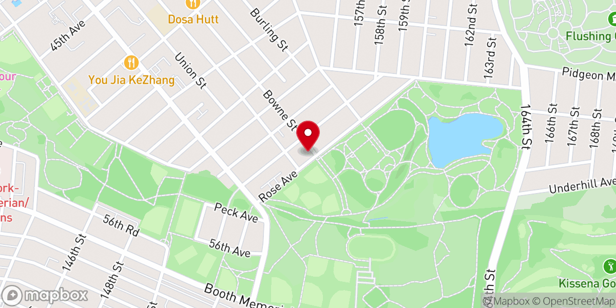 Map showing location of New York Saesomang Church 뉴욕새소망교회