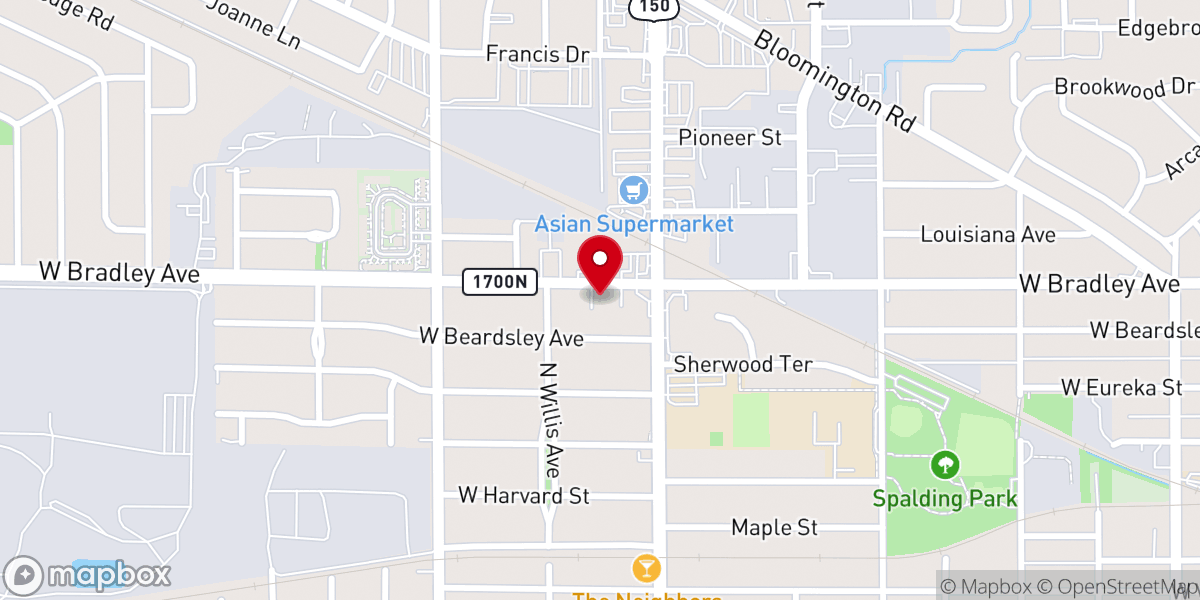 Map showing location of New Hope Church