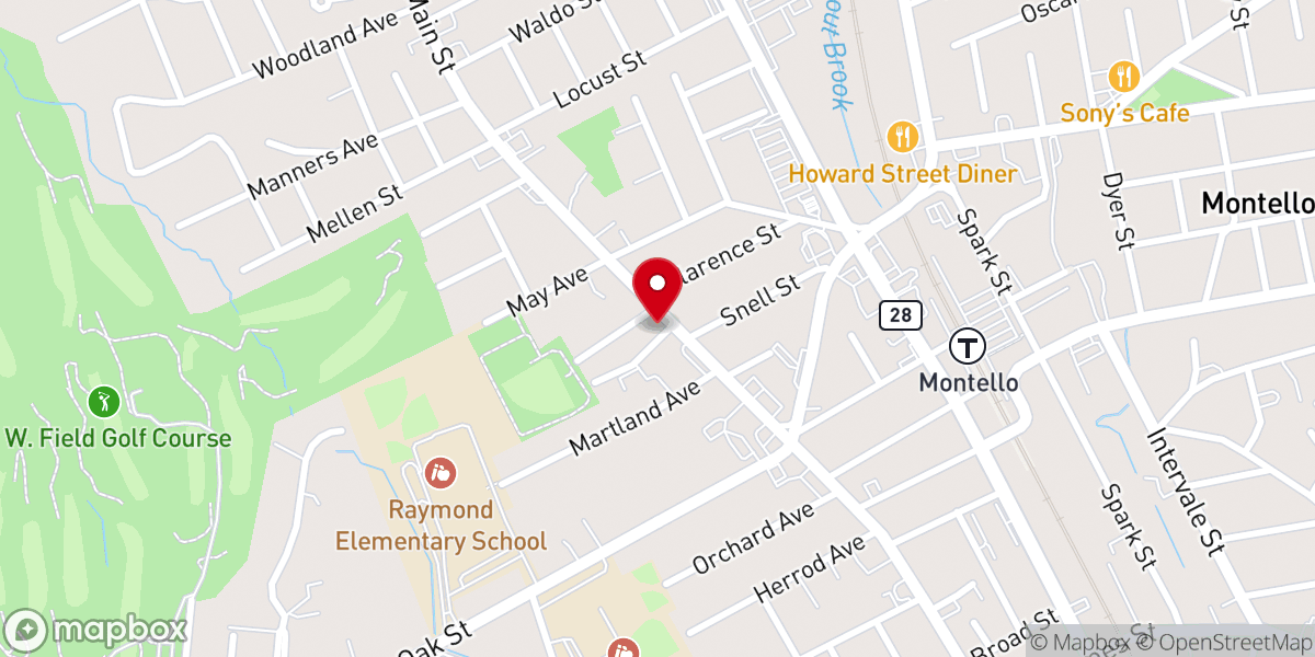 Map showing location of Gethsemane Lutheran Church