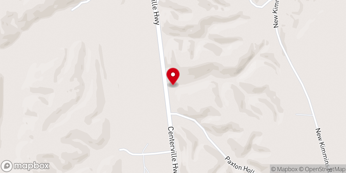 Map showing location of Flatrock Church of Christ