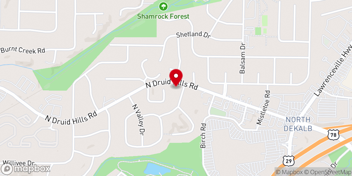 Map showing location of Divine Grace Center - Hari Kripa Dham