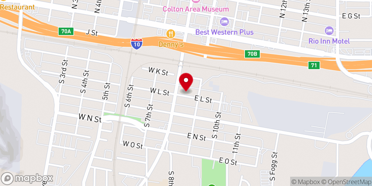 Map showing location of Amazing Grace Apostolic Church